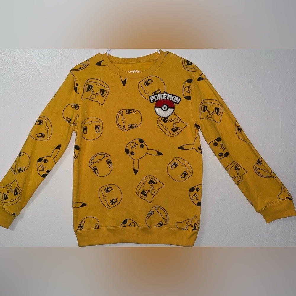 Pokemon Kids Mustard Graphic Hoodie